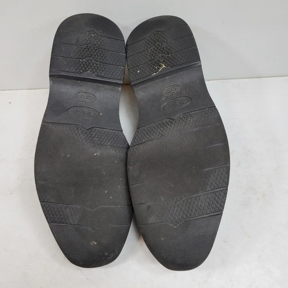 Rockport Men's 11.5M‎ Black Wingtip Oxford Vibram Sole Dress Shoes Leather